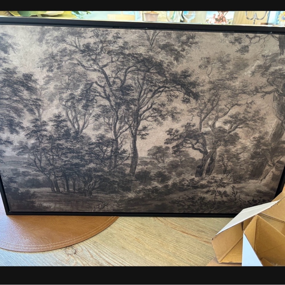 Black and Gray Forest Wall Art